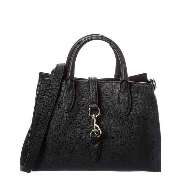 Gucci Medium Leather Tote, Black - Picture 1 of 4